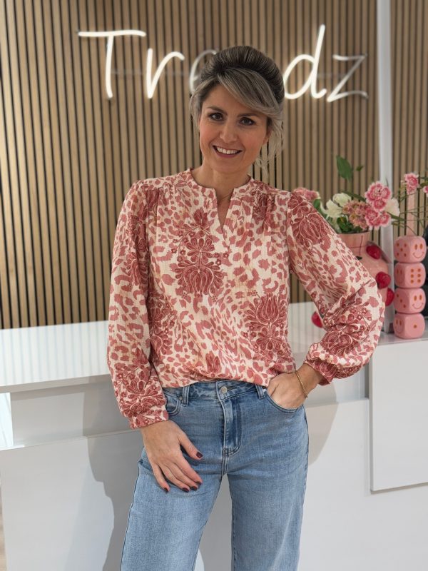 Blouse Maxime oud-roze