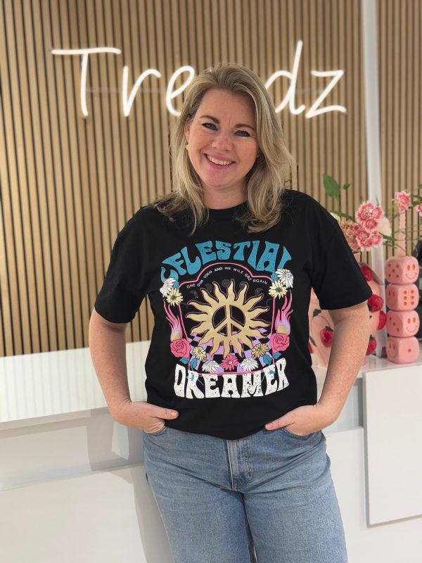 Shirtje Dreamer zwart