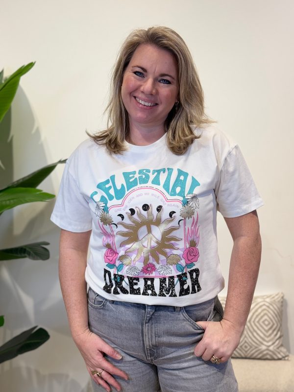 Shirtje Dreamer wit - Afbeelding 4