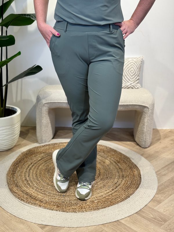 Broek Sanne balsam green travelstof - Afbeelding 3